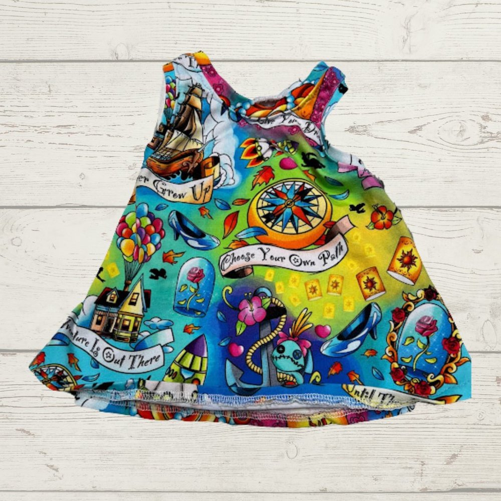 Boutique Disney Peter Pan Beauty and the Beast Toy Story Racer Tank Top